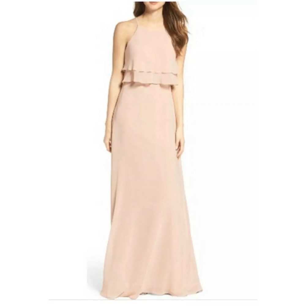 NEW Jenny Yoo Charlie Ruffle Bodice Gown Size 12